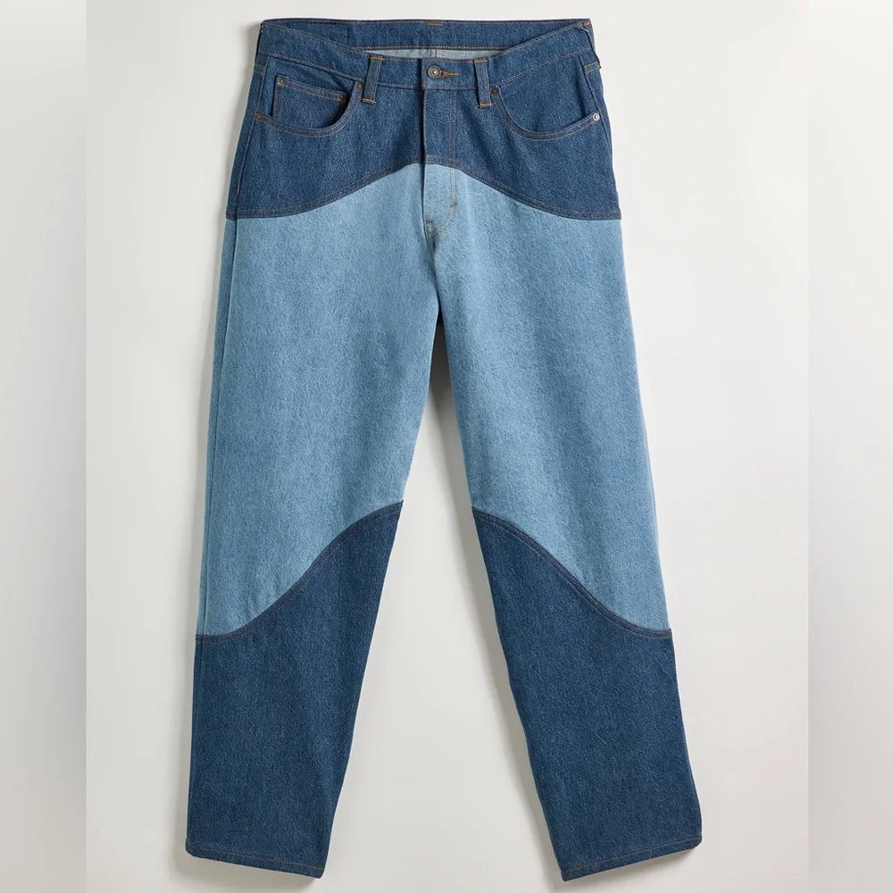 New Levi’s Skate UO Exclusive Colorblocked Super Baggy Vintage Denim Dark Jean